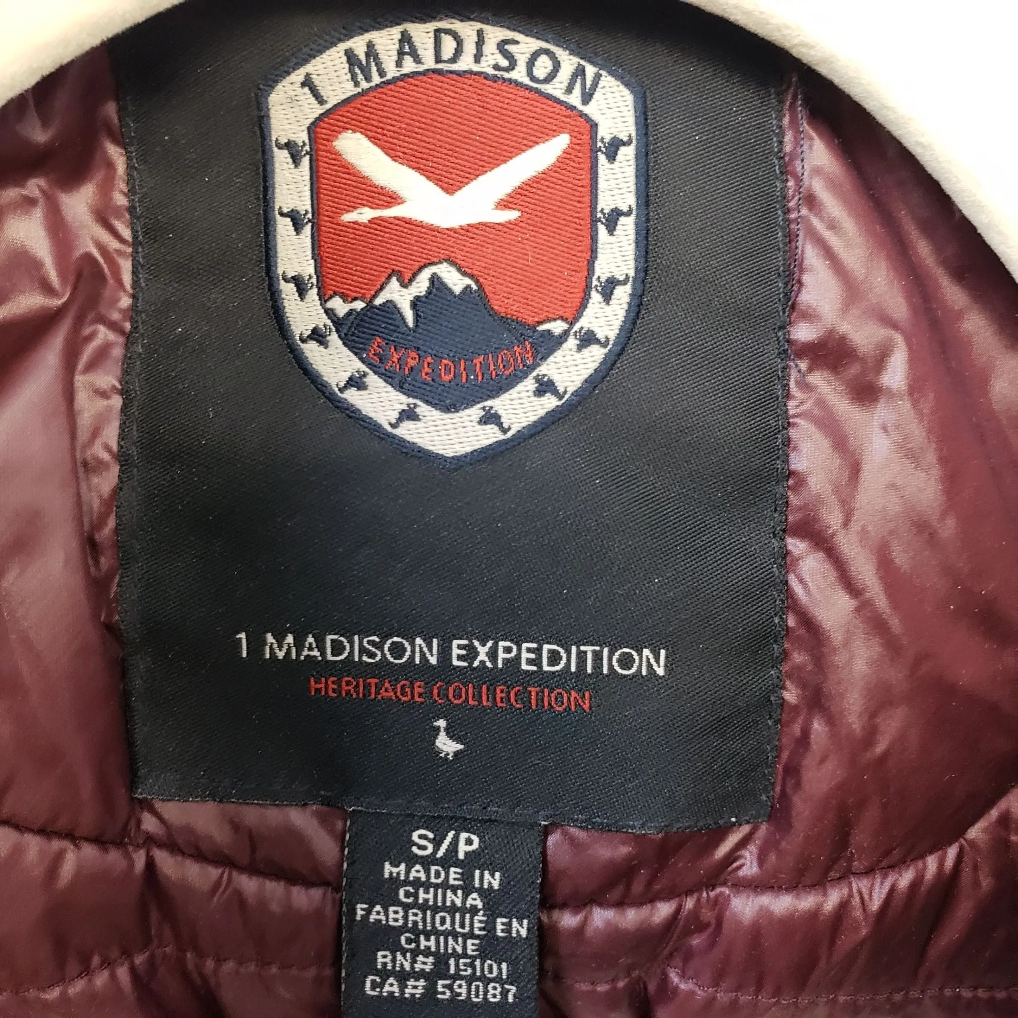 1 Madison Expedition Down Filled Puffer Jacket Size Small