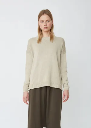 Folk Cotton Linen Crewneck