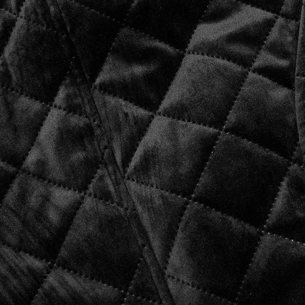 Gothic Quilted Men's Waistcoat with Metal Clasp Closure