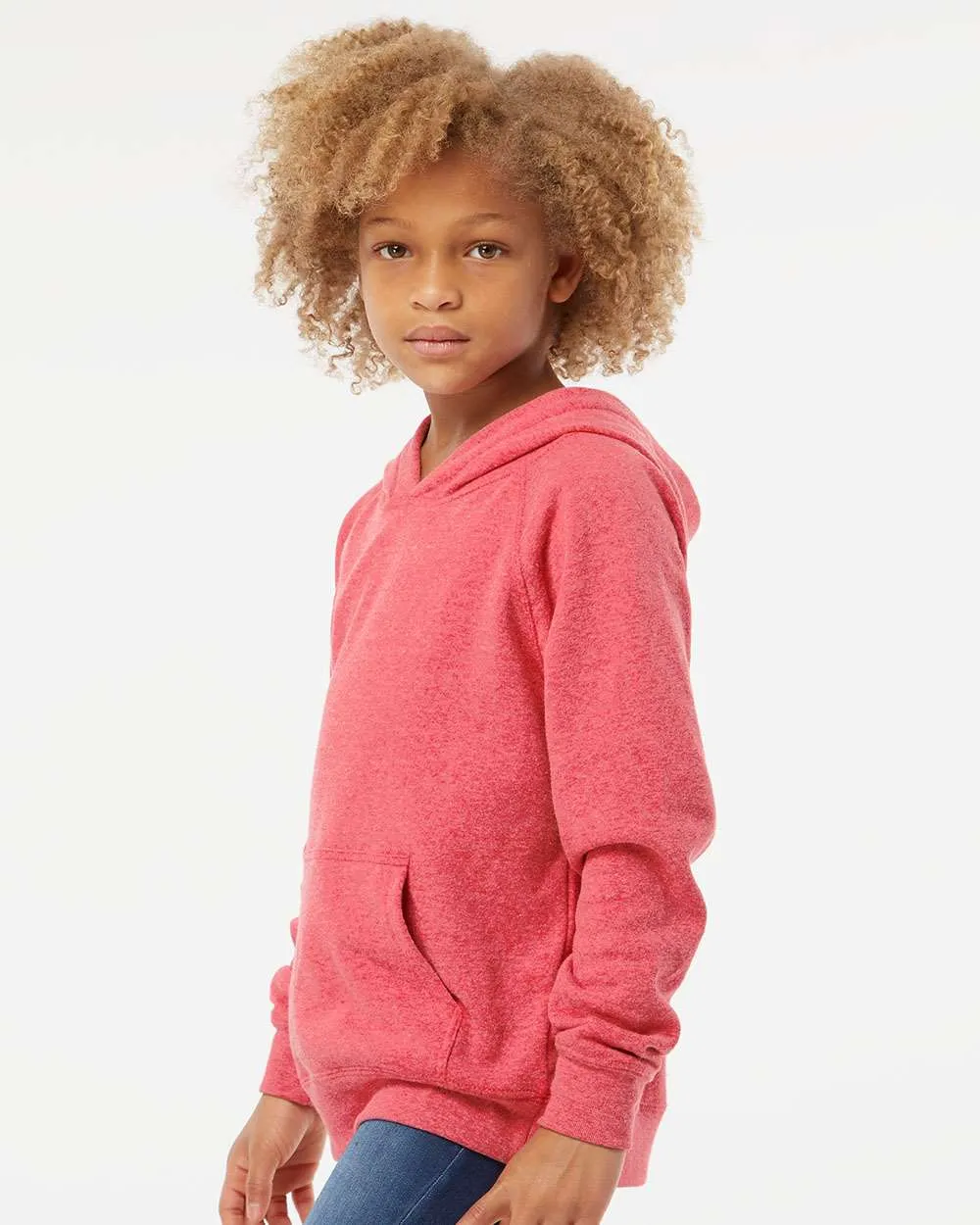 Independent Trading Co. Youth Lightweight Special Blend Raglan Hooded Sweatshirt PRM15YSB