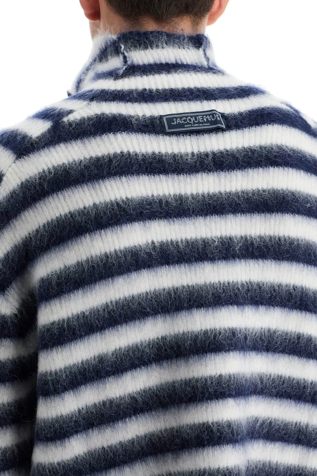 'marina's mohair sweater 246KN511 2317 MULTI-NAVY