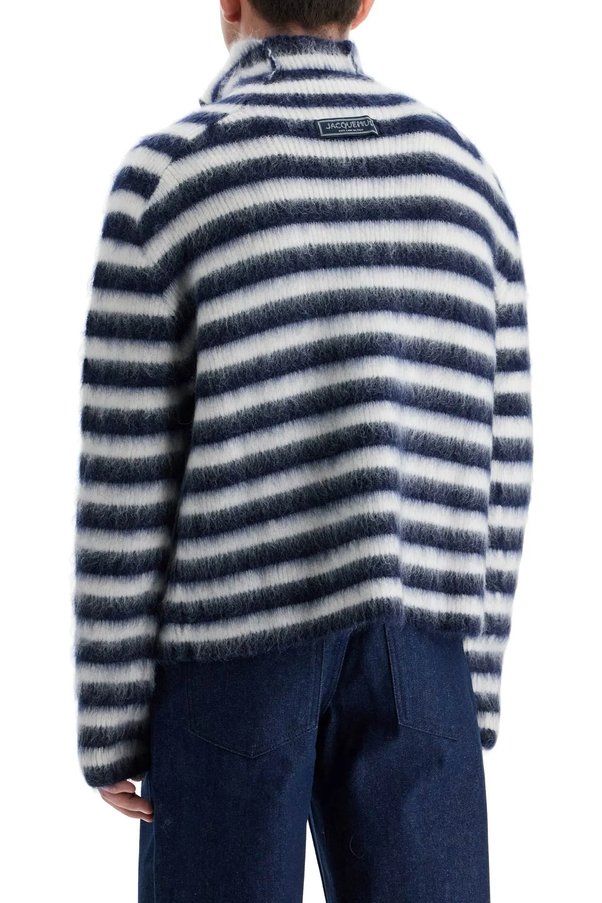 'marina's mohair sweater 246KN511 2317 MULTI-NAVY