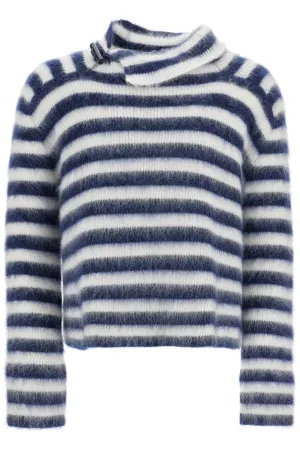 'marina's mohair sweater 246KN511 2317 MULTI-NAVY
