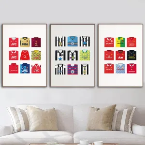 Nordic Poster Manchester United Classic Shirts Canvas Painting