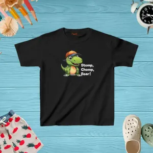 Roar in Dinosaur Heavy Cotton Tee for Kids