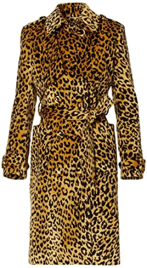 Sergio Hudson, Leopard Trench Coat, 6, Leopard