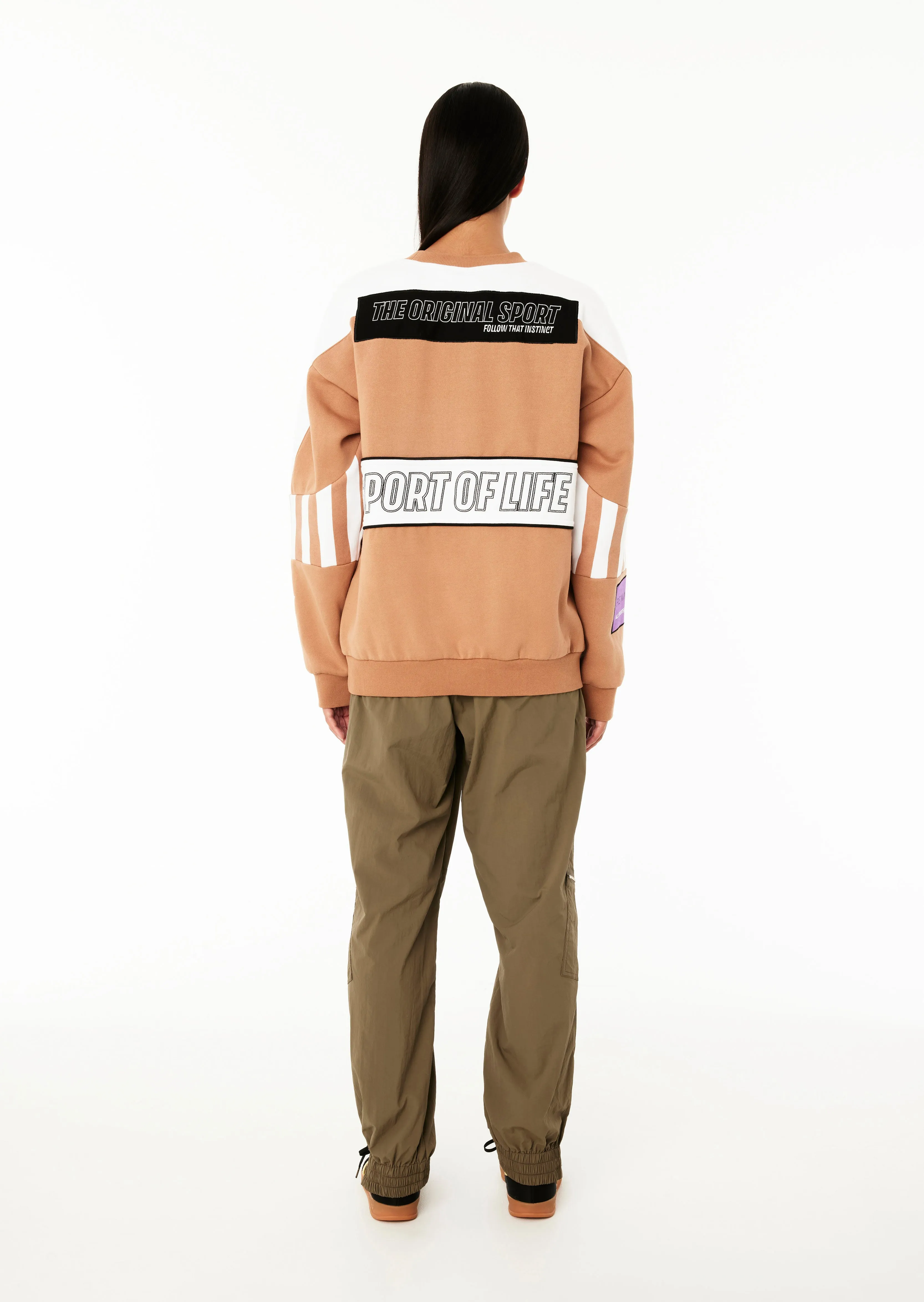 TRACK RECORD SWEAT IN CAMEL